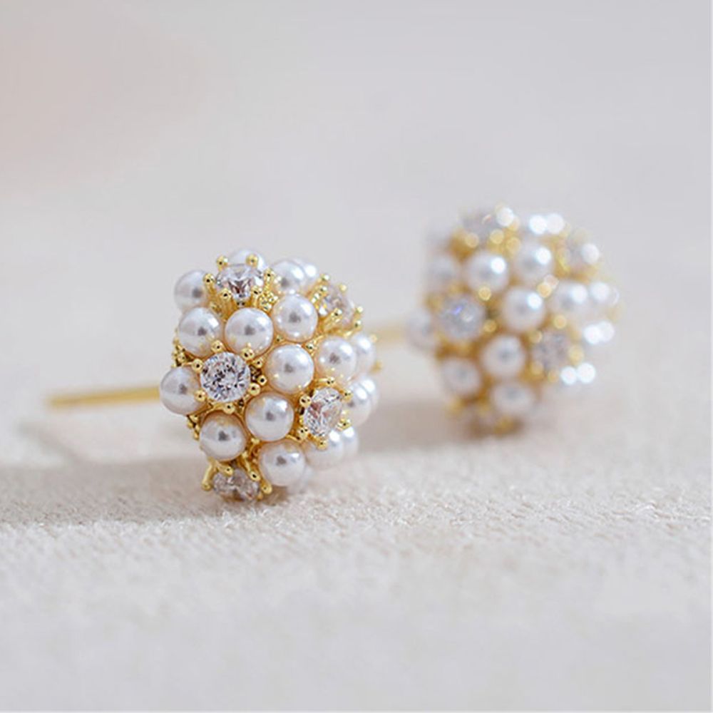 PEARL CLUSTER EARRINGS (PAIR) - Alonna's Legging Land