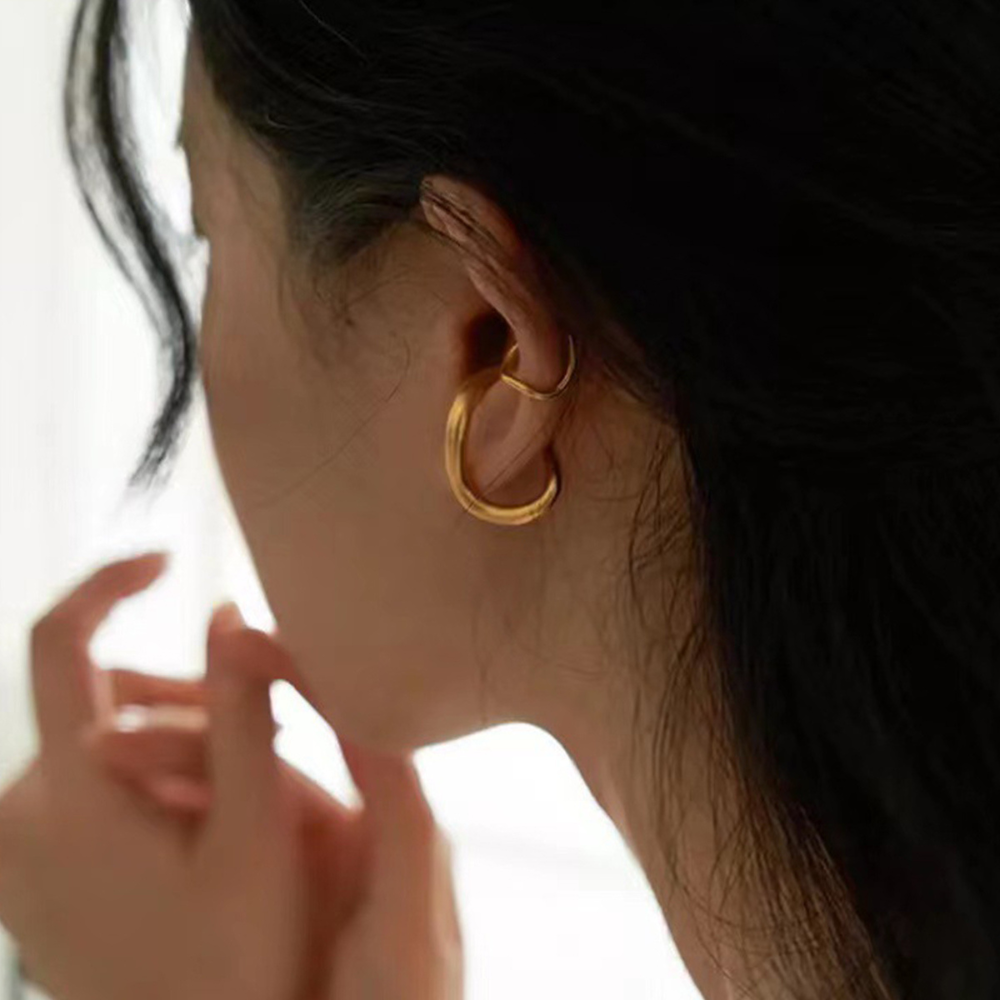 CHUNKY SNAKE-LIKE EAR CUFFS (PAIR) - Alonna's Legging Land