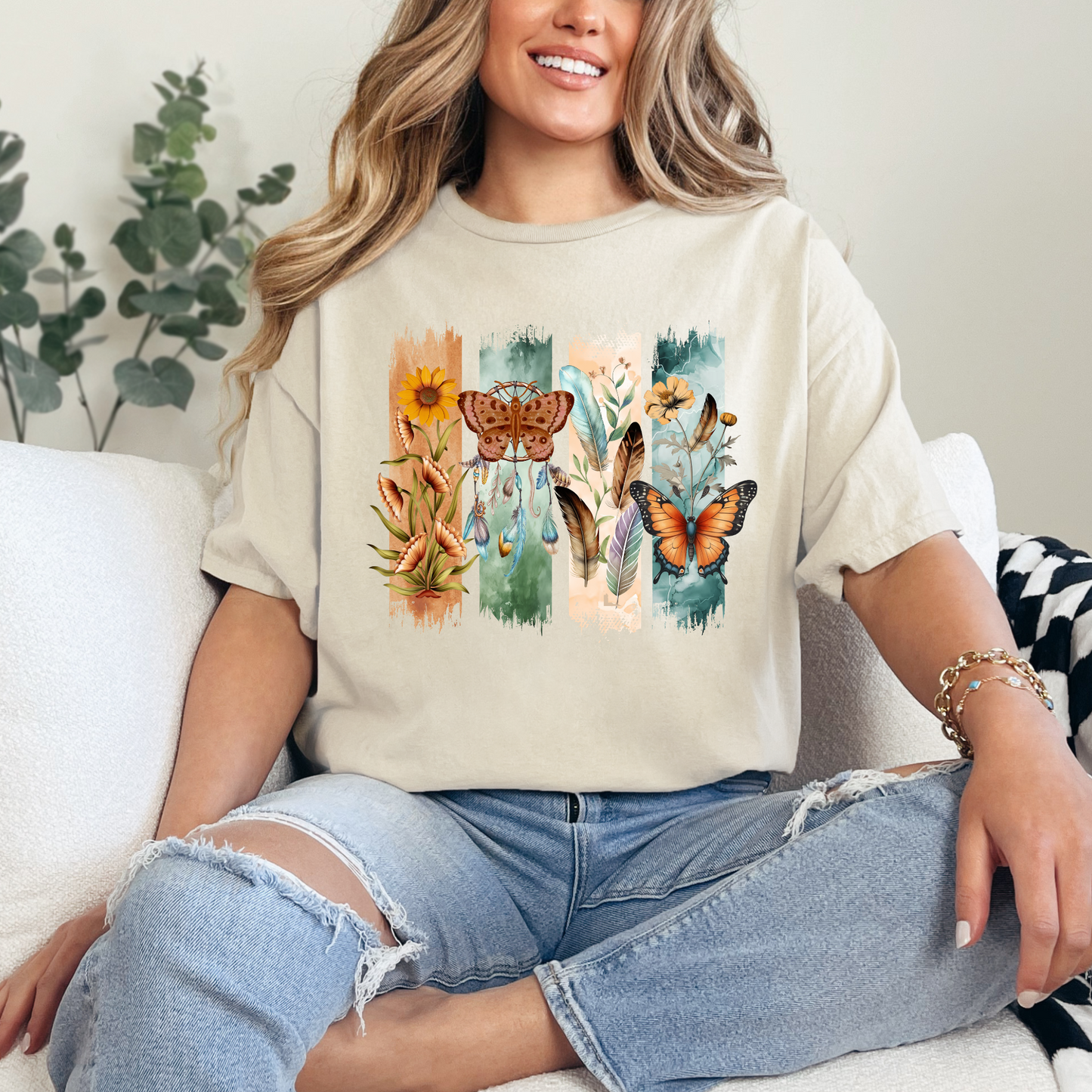 Boho Brushstroke Butterfly