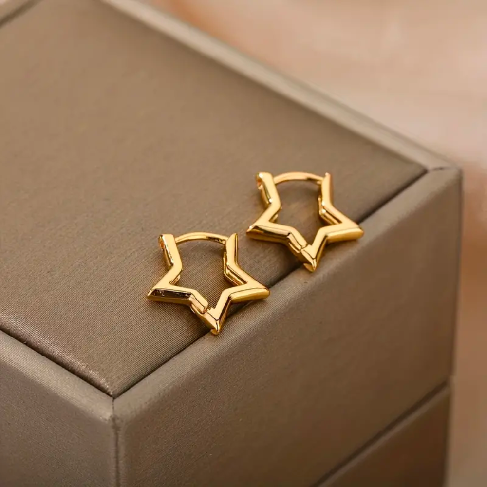 STATEMENT STAR EARRINGS (PAIR) - Alonna's Legging Land