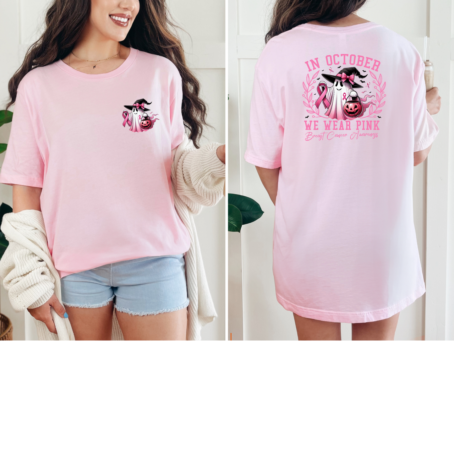 October We Wear Pink Graphic Tee