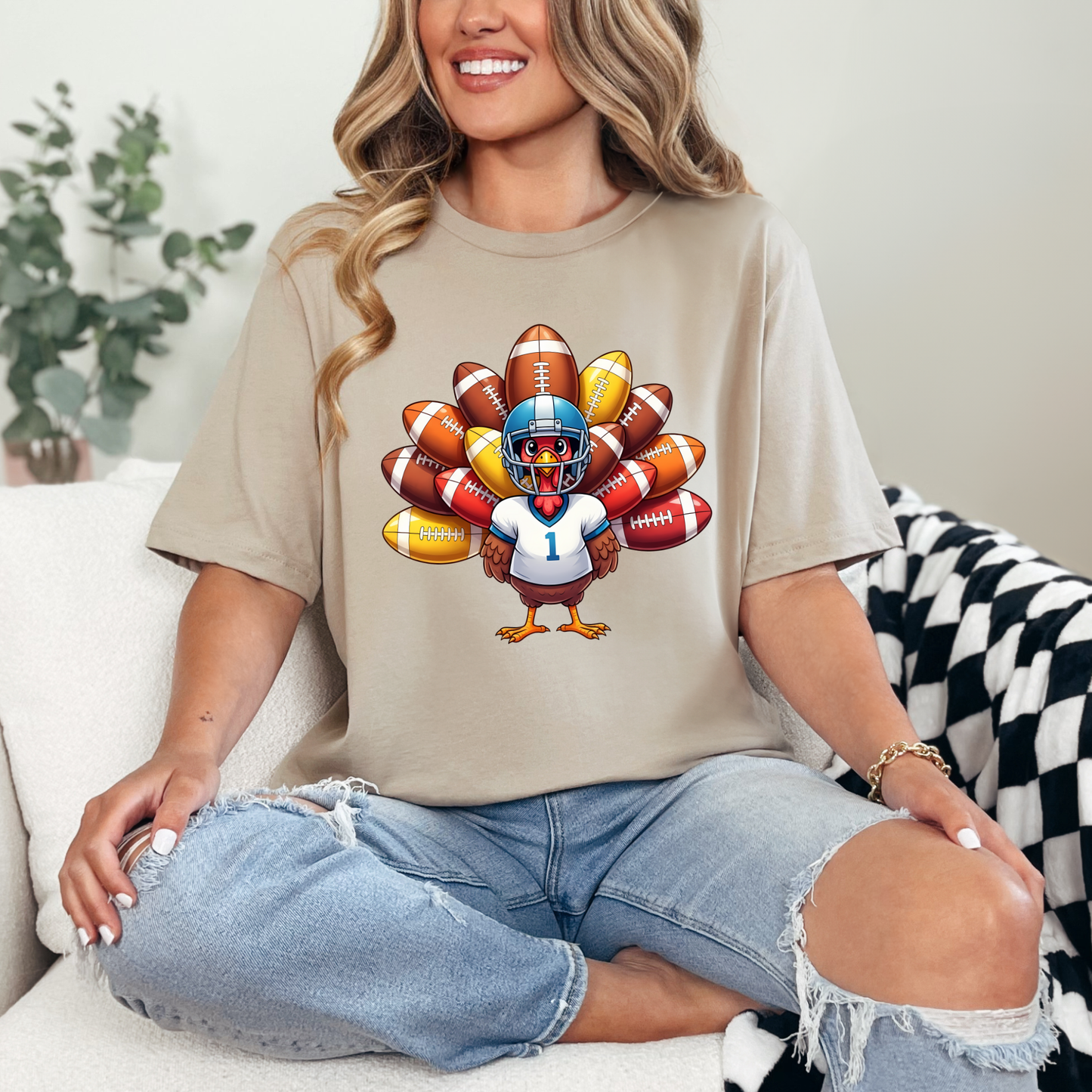 Football Turkey Sweatshirt or Graphic Tee