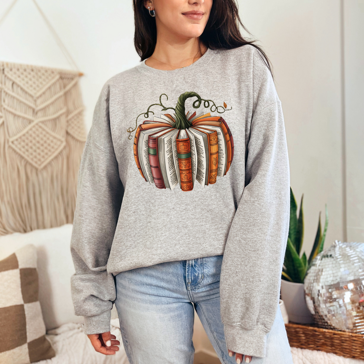 Fall Book Pumpkin Sweatshirt