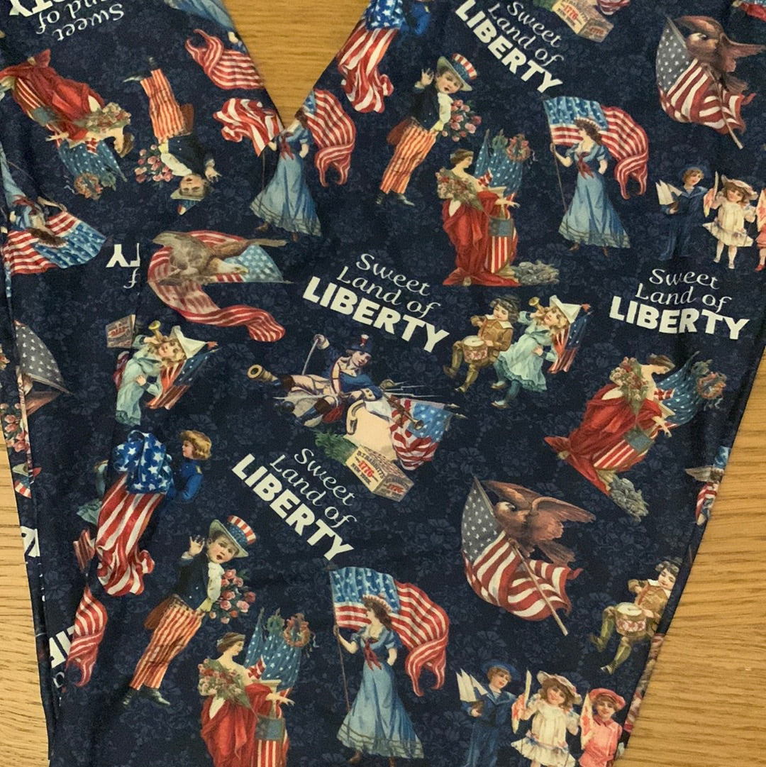 *Clearance* Price Drops in Cart! Sweet land of liberty full length size TC - Alonna's Legging Land