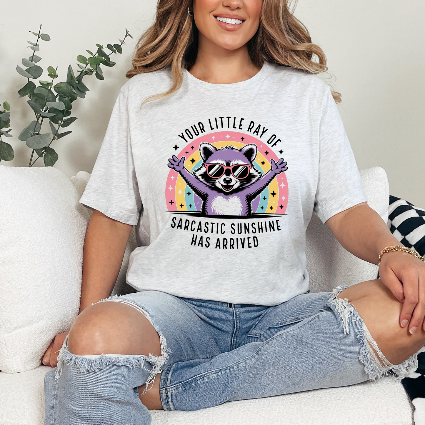 Little Ray of Sarcastic Graphic Tee - Alonna's Legging Land
