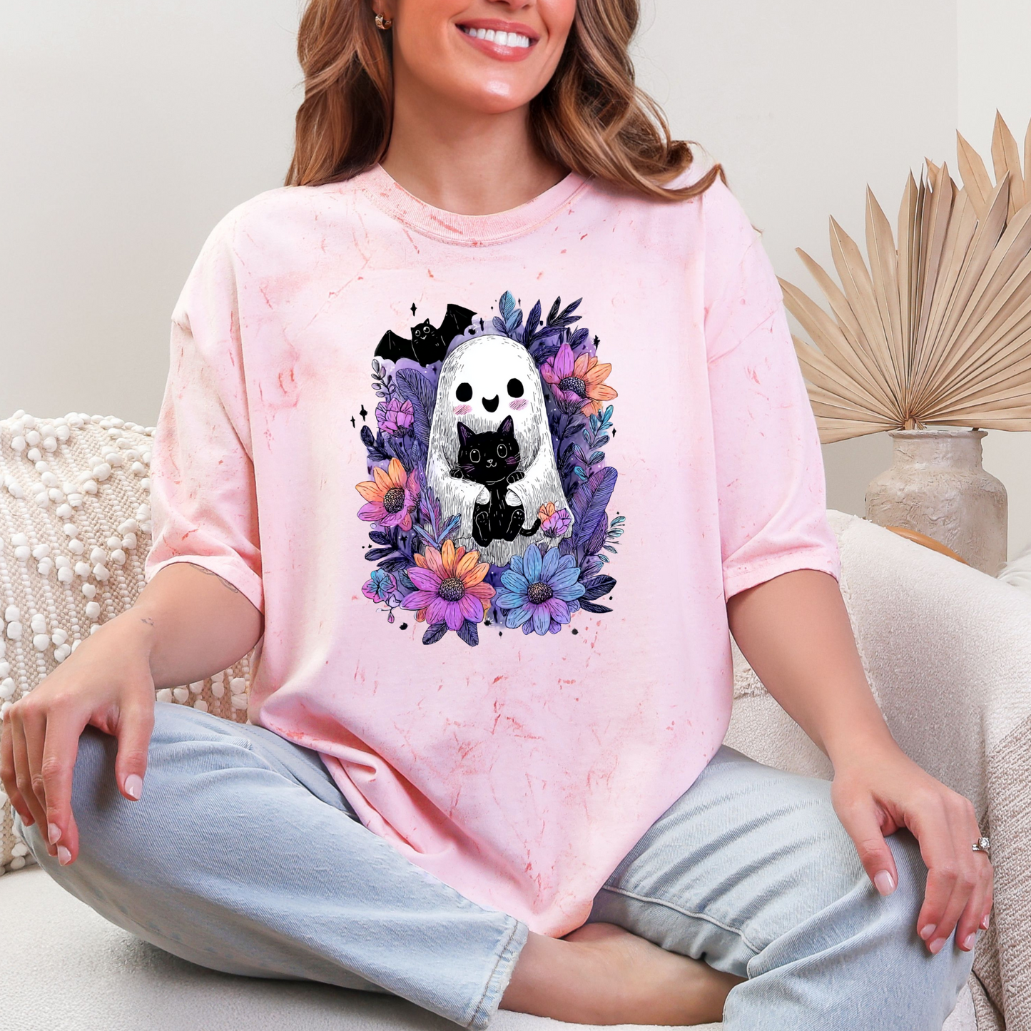 Floral Ghost Graphic Tee