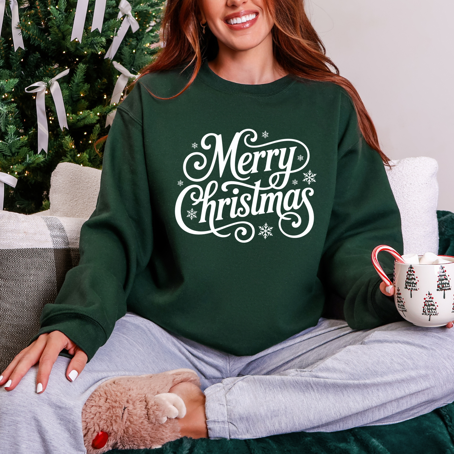 Merry Christmas Script Sweatshirt