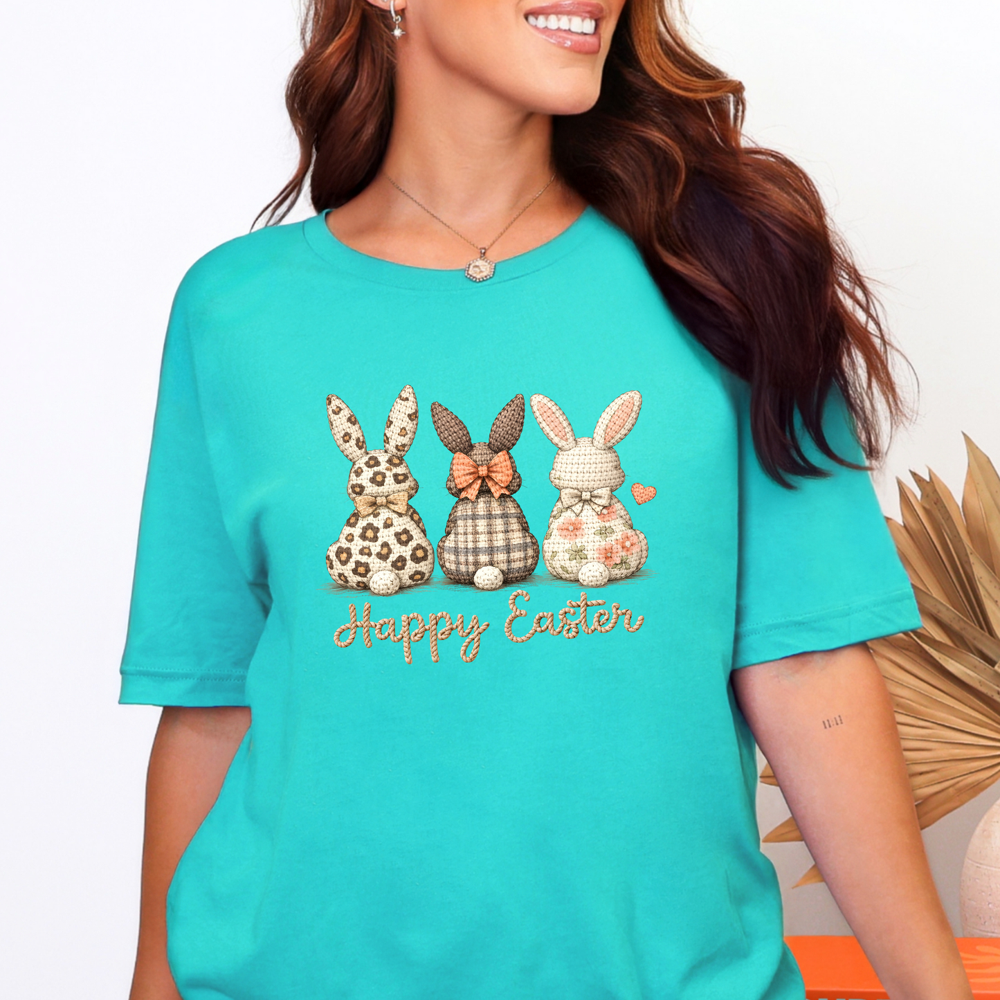 Yarn Happy Easter Bunnies Graphic Tee - Alonna's Legging Land