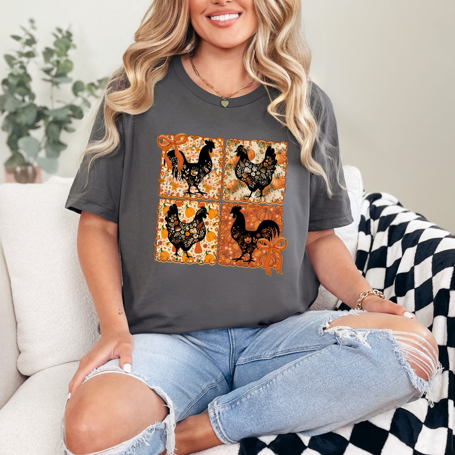 Fall Chickens Graphic Tee