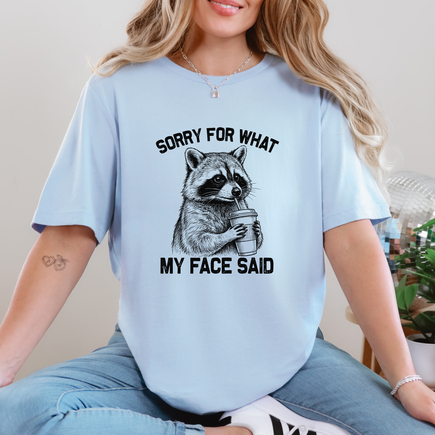 Sorry for what my Face Said Graphic Tee - Alonna's Legging Land