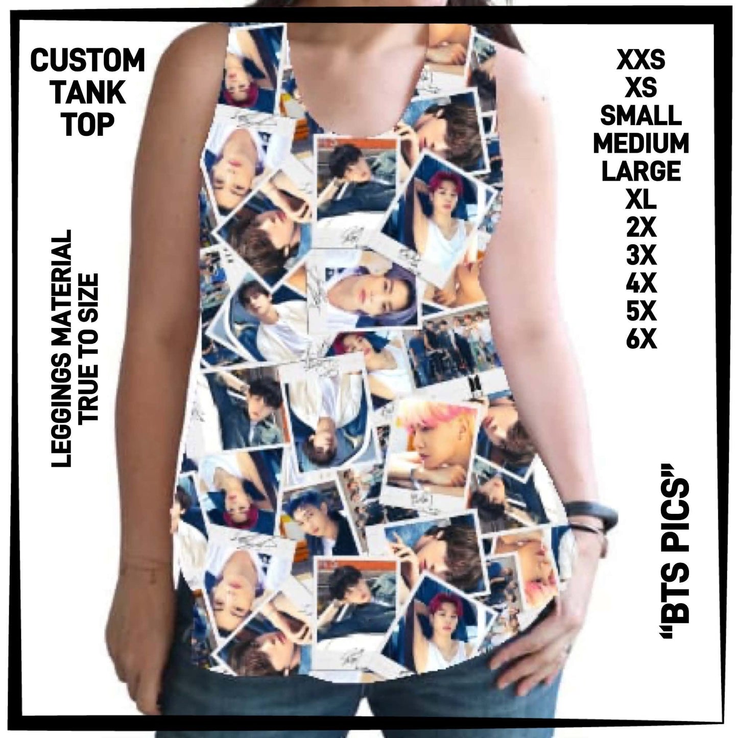 CTT1 - BTS Pics Tank Top - Preorder Closing 6/23 ETA: Late Aug
