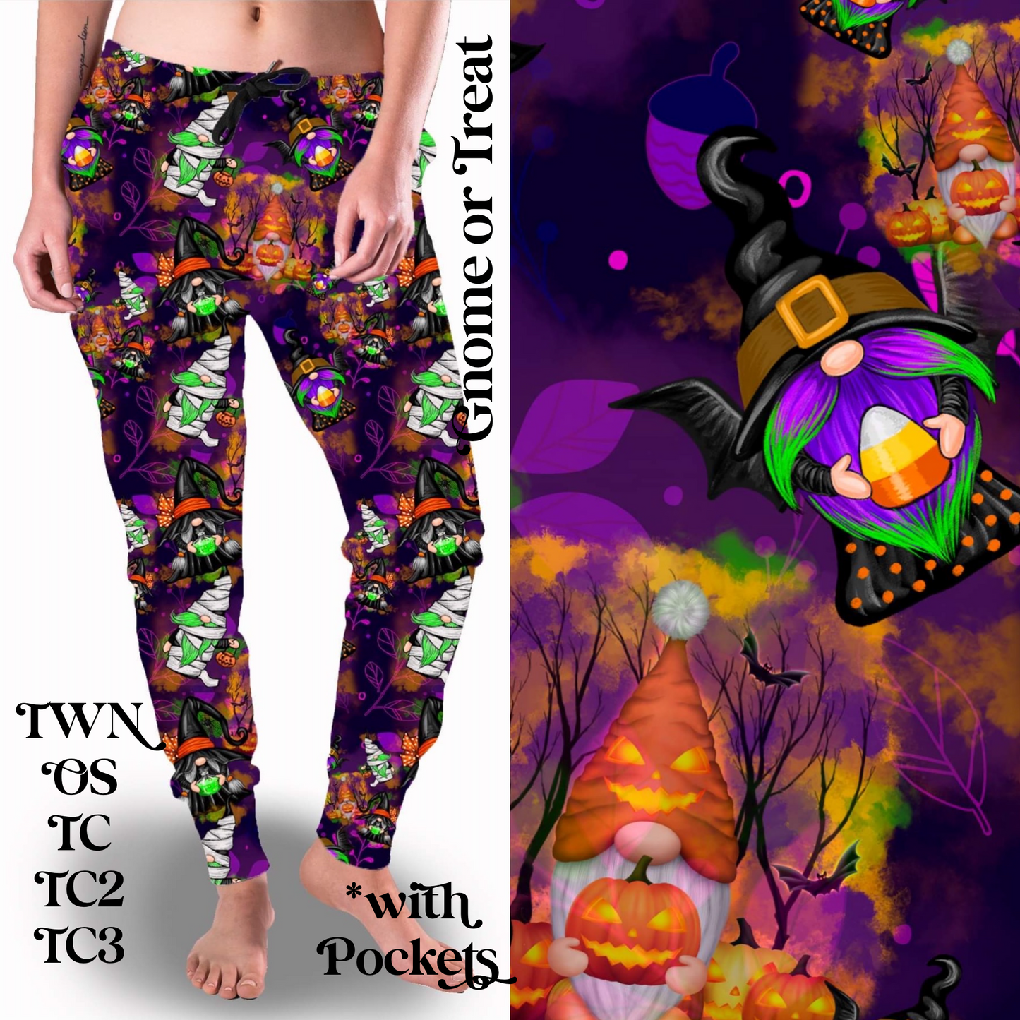 Gnome or Treat - Full Joggers