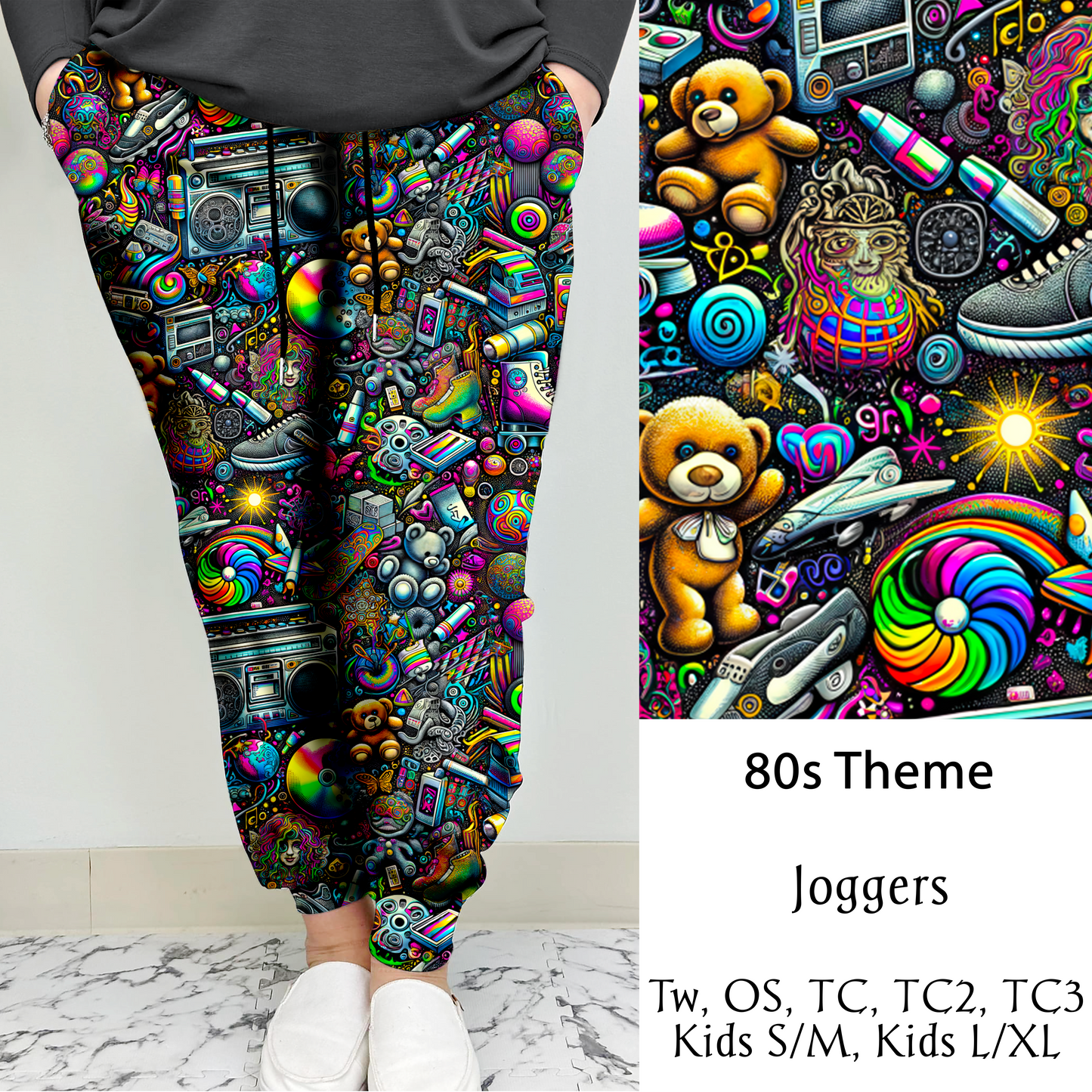 80s Theme Leggings/Joggers w/ Pockets | Run ends 9/26 | ETA 41 Days