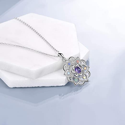 CHAKRAS LOTUS NECKLACE - Alonna's Legging Land