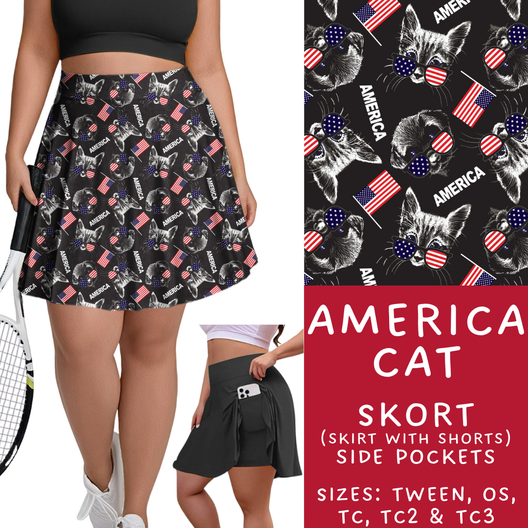 Batch #337 - USA Faves - Closes 5/7 - ETA mid June - America Cat Skort