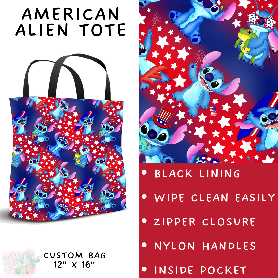 Batch #338 - Magical 4th of July - Closes 5/7 - ETA mid June - American Alien Tote