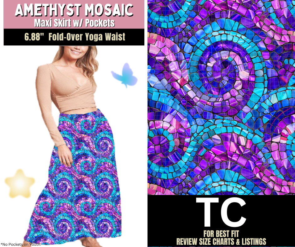 Amethyst Mosaic Maxi Skirt