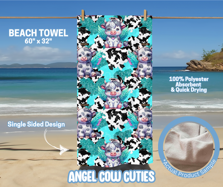 Preorder! Closes 5/15. ETA August. Angel Cow Cuties Towel