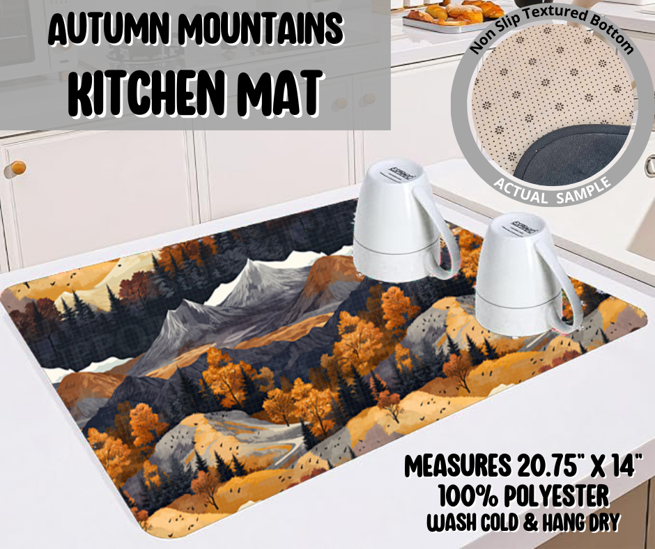Autumn Mountains Kitchen Mat