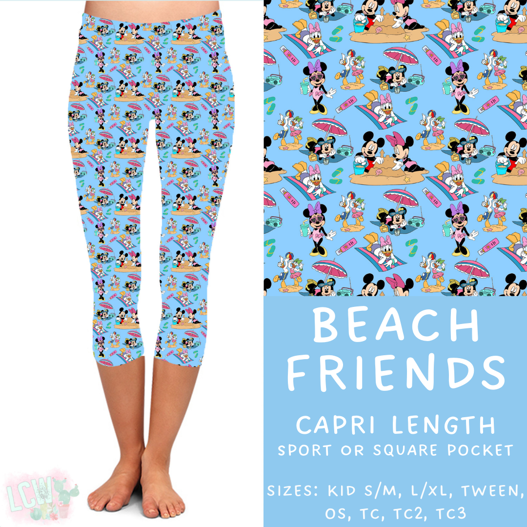 Batch #333 - Magical Summer - Closes 5/7 - ETA late June - Beach Friends Full and Capri Length Leggings