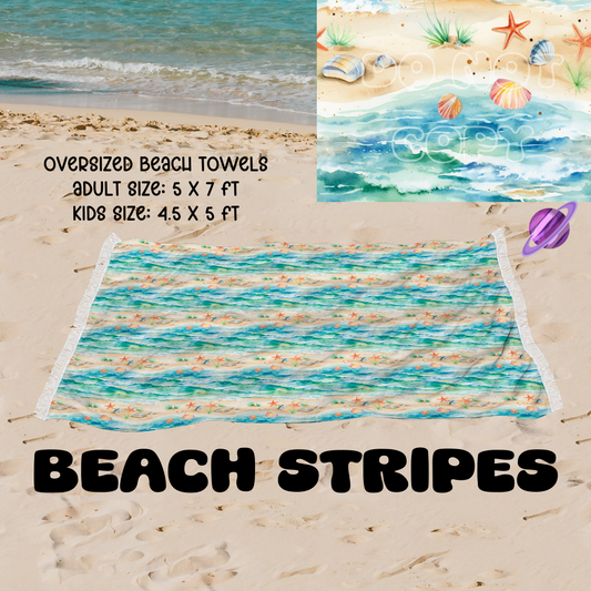 BEACH STRIPES -OVERSIZED BEACH TOWEL