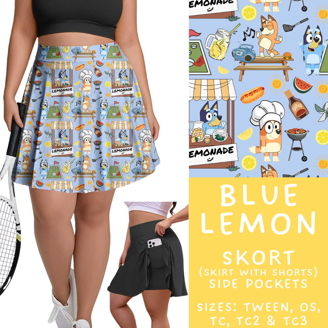 Batch #339 - Character Summer - Closes 5/15 - ETA mid July - Blue Lemon Skort