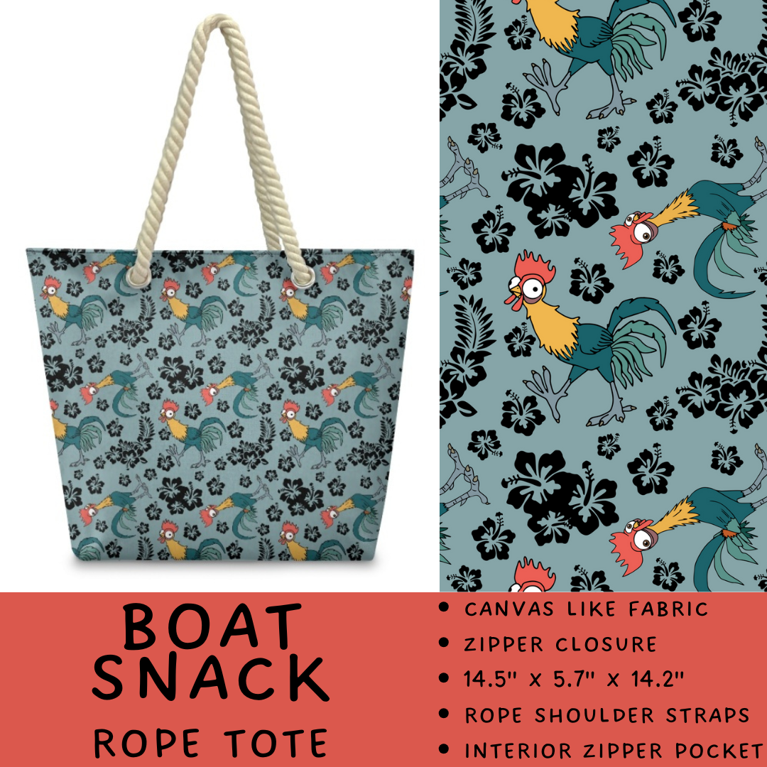 Batch #440 - Magical Character Rope Tote - Closes 10/31 - ETA mid Dec - Boat Snack Rope Tote