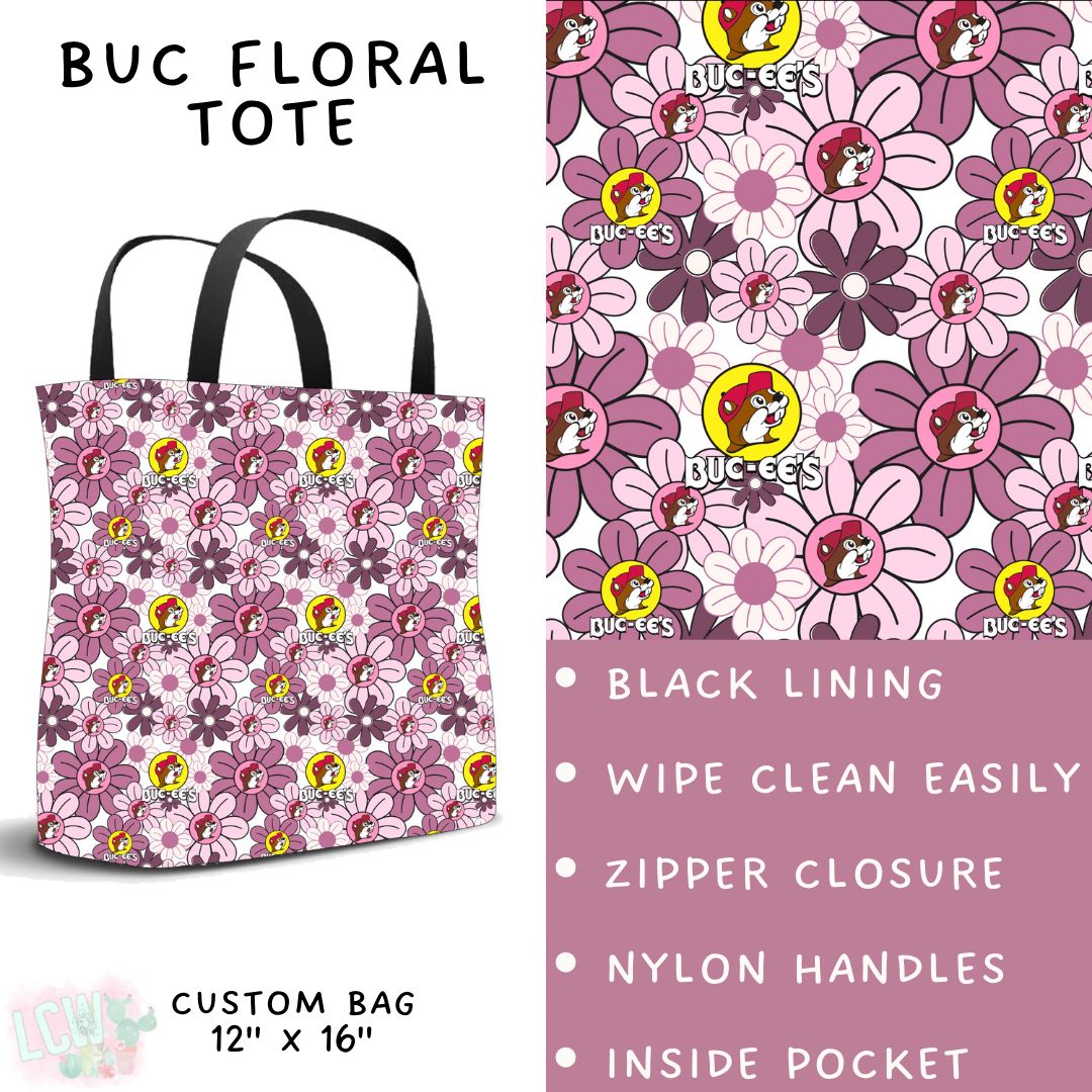 Batch #411 - July Request Run - Closes 9/11 - ETA late October - Buc Floral Tote