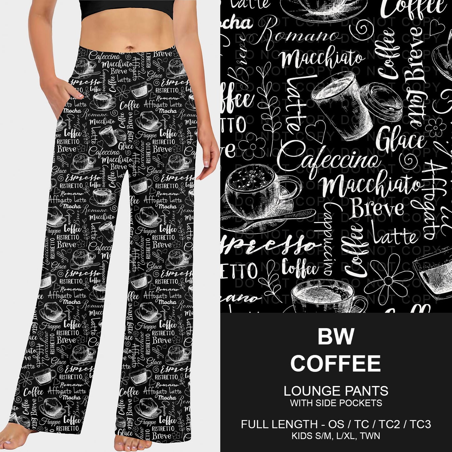 B252 - Preorder BW Coffee Lounge Pants (Closes 9/21. ETA mid Nov.)
