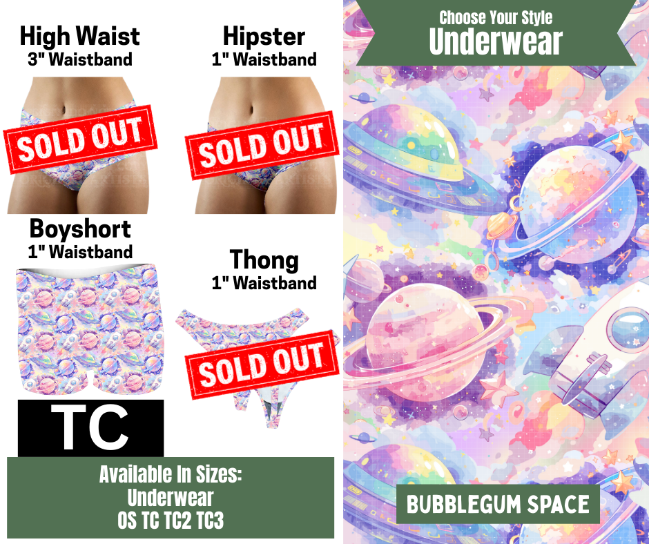 Bubblegum Space Boyshort Underwear