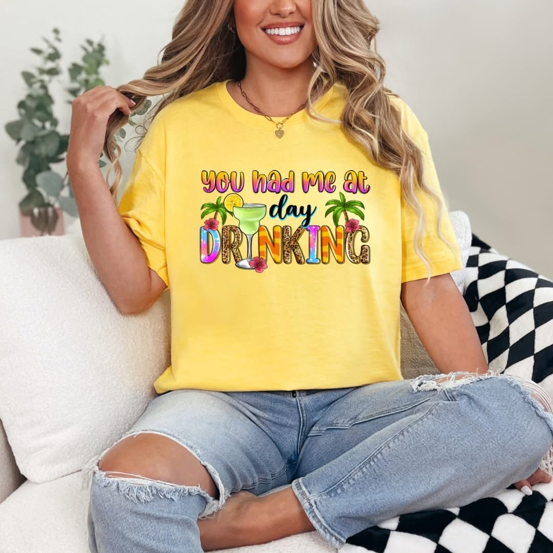 Day Drinkin' Tee- Pick your Color