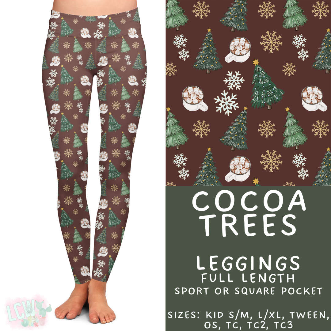Batch #424 - Jingle All The Way - Closes 10/3 - ETA mid/late Nov - Cocoa Trees Full Length Leggings