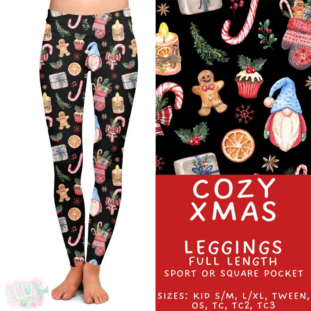 Batch #424 - Jingle All The Way - Closes 10/3 - ETA mid/late Nov - Cozy Xmas Full Length Leggings