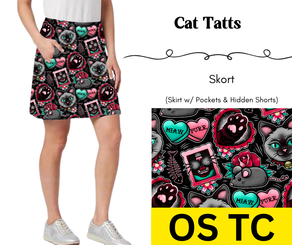 Cat Tatts Skort