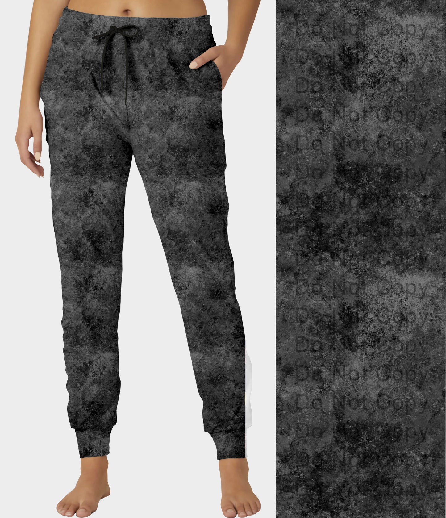 RTS - Charcoal Grunge Joggers