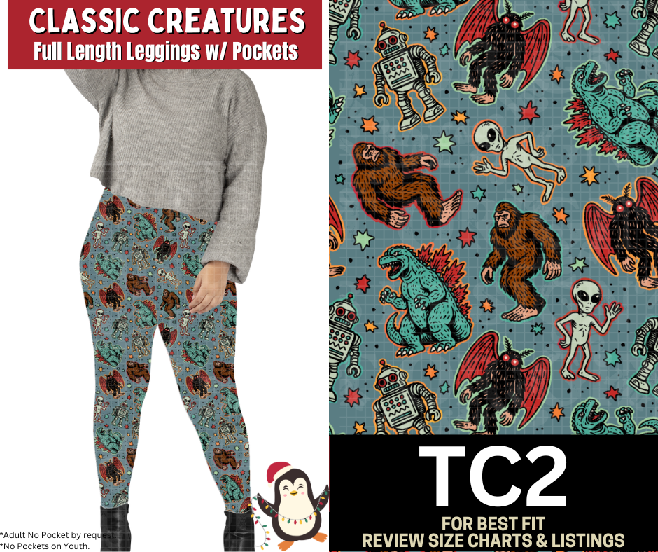 Classic Creatures Full Length Leggings w/ Pockets