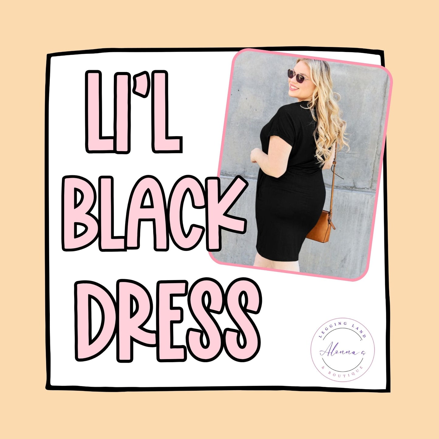 The “Li’l Black Dress” for everyBODY! Short Sleeve Dress with Pockets