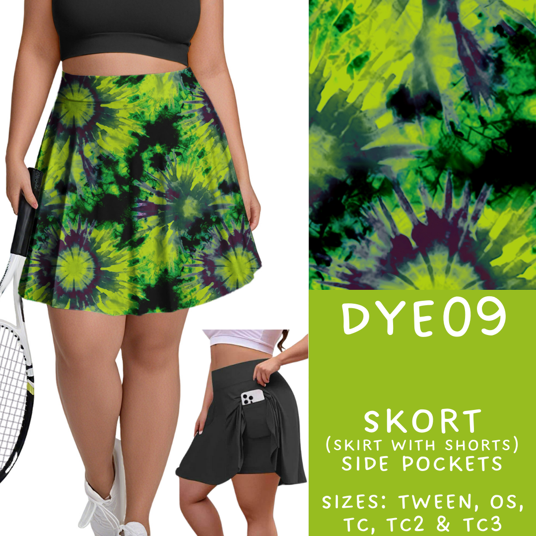 Batch #341 - Tie Dye Collection - Closes 5/19 - ETA early July - DYE09 Skort