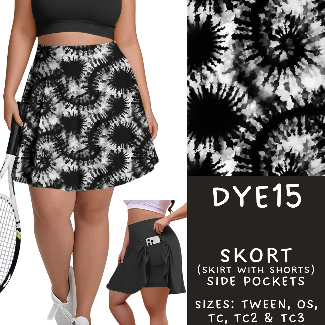 Batch #341 - Tie Dye Collection - Closes 5/19 - ETA early July - DYE15 Skort