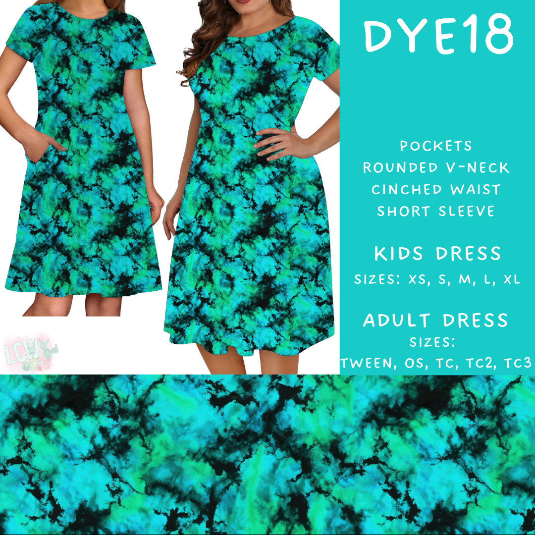 Batch #341 - Tie Dye Collection - Closes 5/19 - ETA early July - DYE18 Adult & Kids Dresses