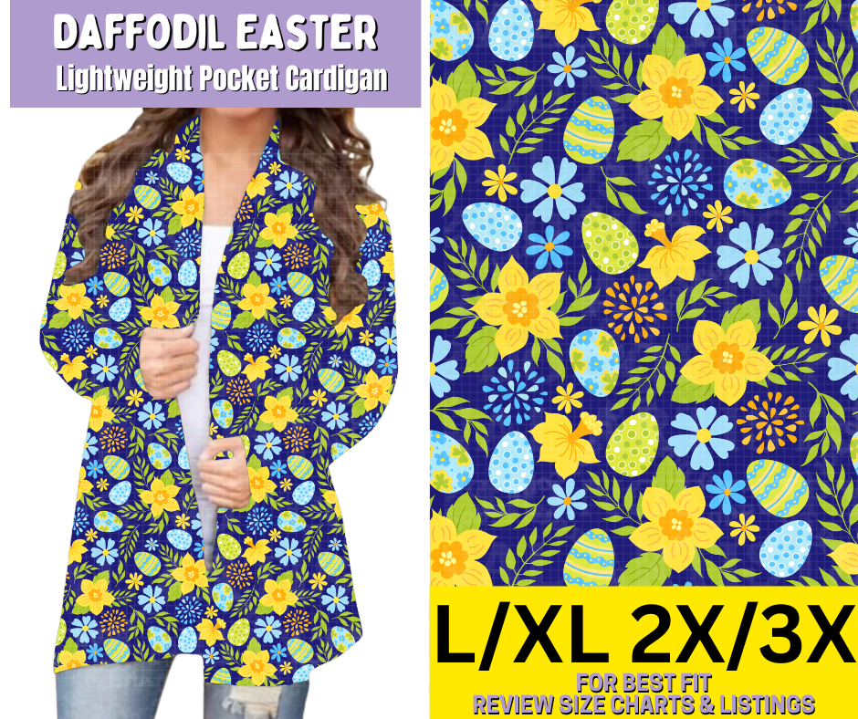 Daffodil Easter Pocket Cardigan