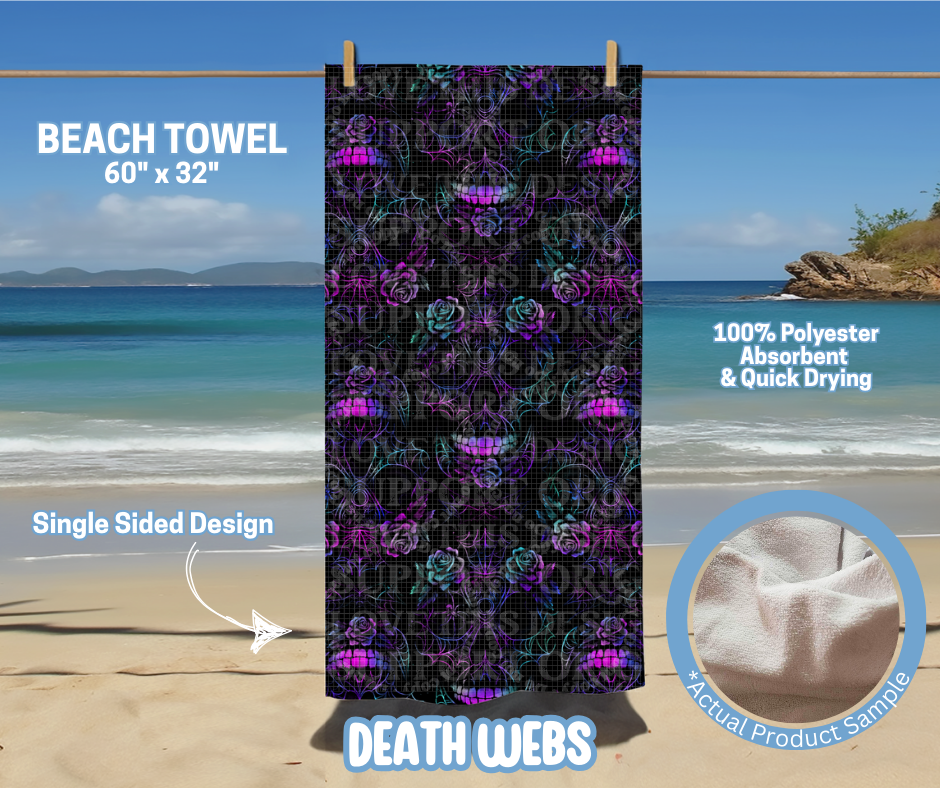 Preorder! Closes 5/15. ETA August. Death Webs Towel
