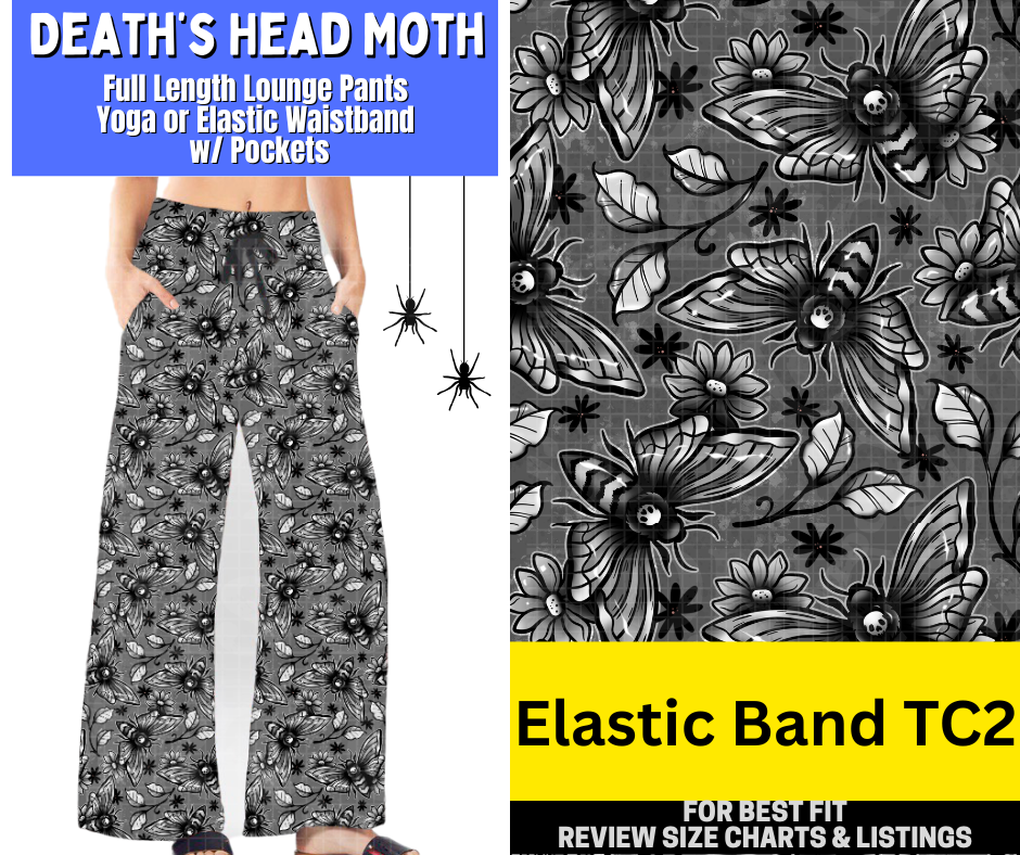 Death's Head Moth Full Length Lounge Pants