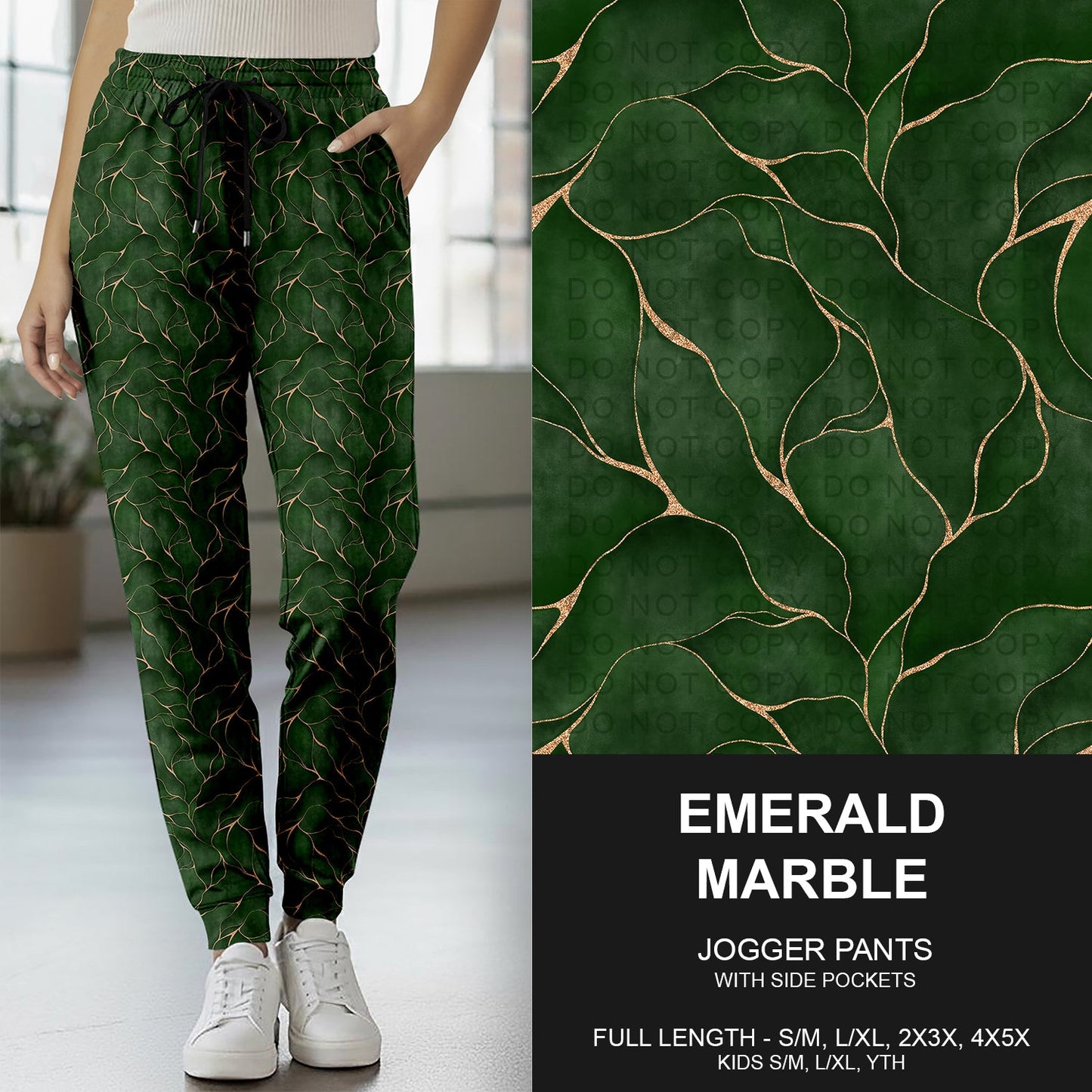 B261 - Preorder Emerald Marble Joggers (Closes 11/16. ETA late Jan.)
