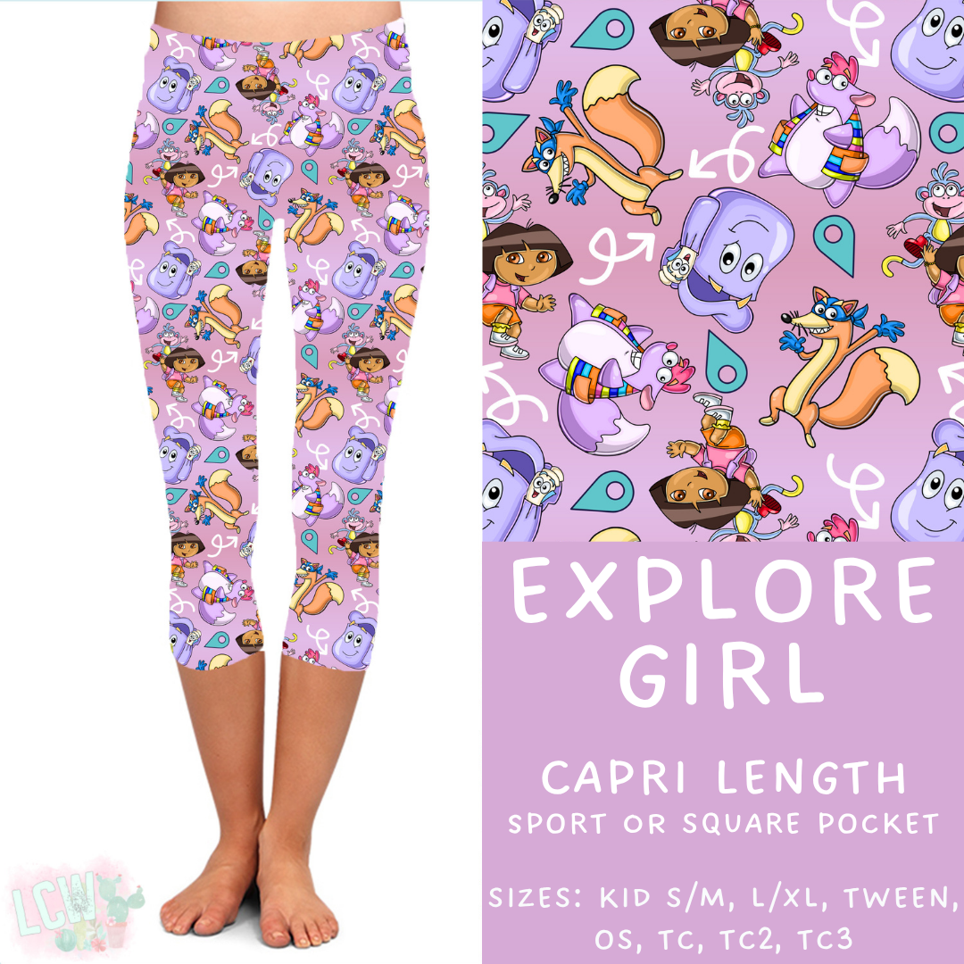 In Production - Batch #373 - Explore Girl Capri Length Leggings - OS Sport Pockets