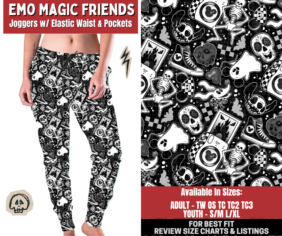Preorder! Closes 12/22. ETA March. Emo Magic Friends Joggers