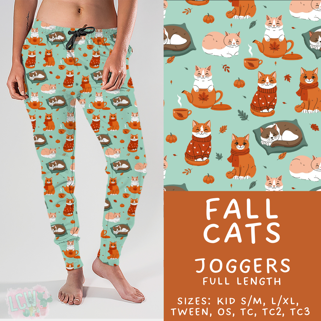 Batch #403 - Hello Fall 2 - Closes 8/28 - ETA mid October - Fall Cats Joggers