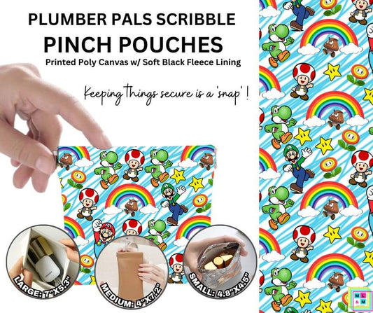 Plumber Pals Scribble Pinch Pouches