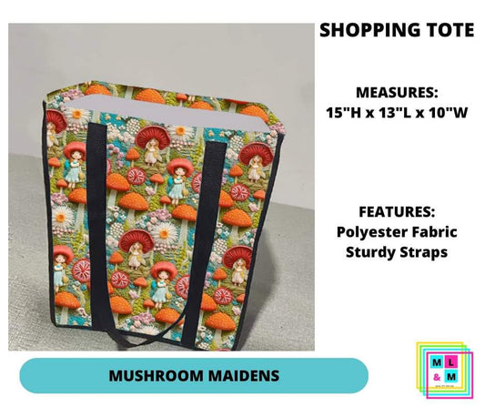 Mushroom Maidens Shopping Tote - Alonna's Legging Land