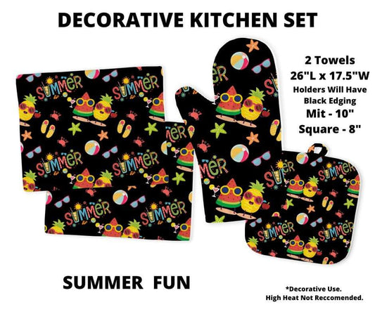 Summer Fun Decorative Kitchen Set - Alonna's Legging Land